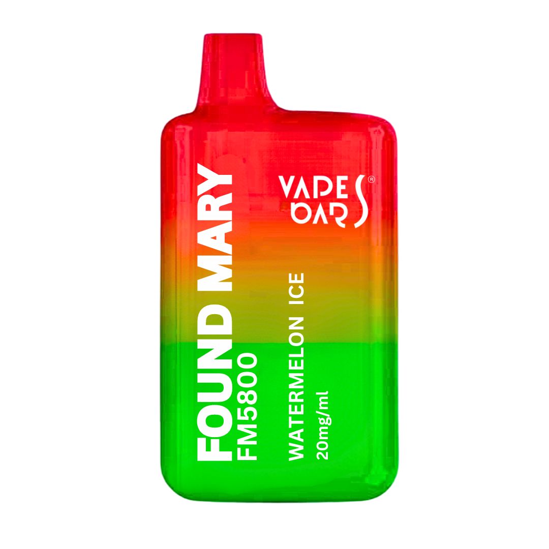 Found Mary Watermelon Ice 5800 Puffs By Vapes Bars (3) Found Mary Watermelon Ice 5800 Puffs By Vapes Bars