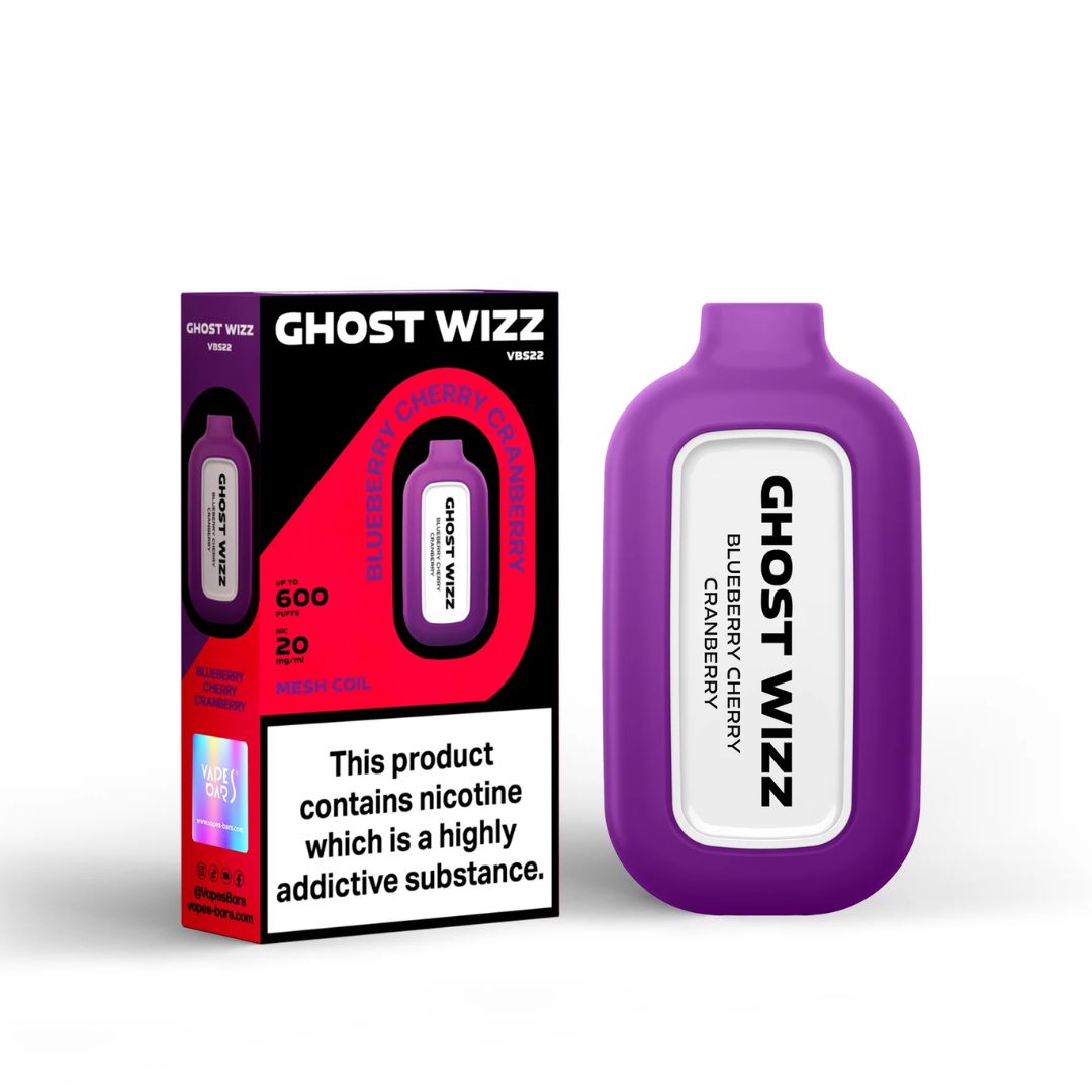 Ghost Wizz Blueberry Cherry Cranberry disposable vape Ghost Wizz Blueberry Cherry Cranberry disposable vape
