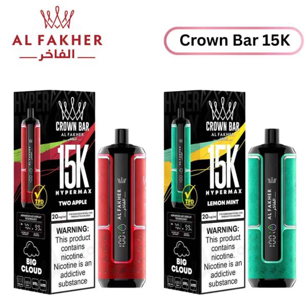 Al Fakher Crown Bar 15K Puffs Hypermax in UAE