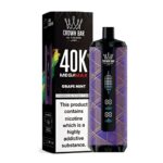 Al Fakher Crown Bar 40k Puffs Grape Mint