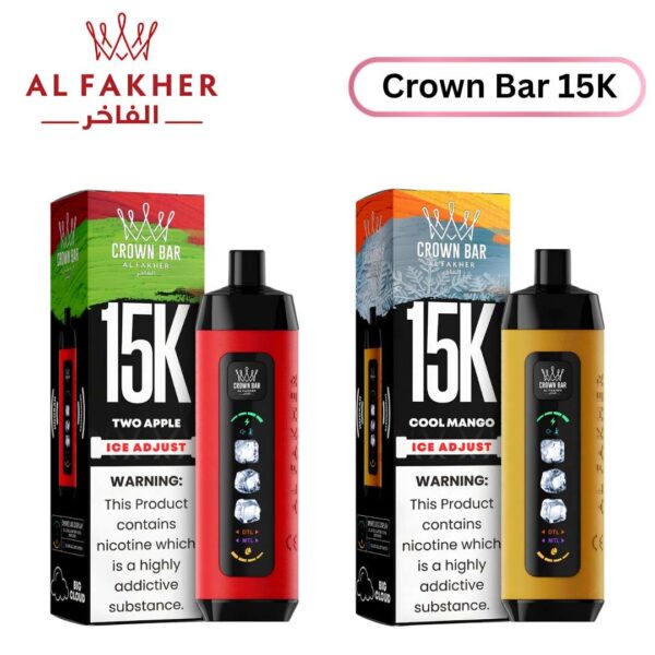 Al Fakher Crown Bar Ice Adjust 15k Puffs in UAE