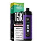 Al Fakher Crown Bar Ice Adjust 15k Puffs Grape Mint