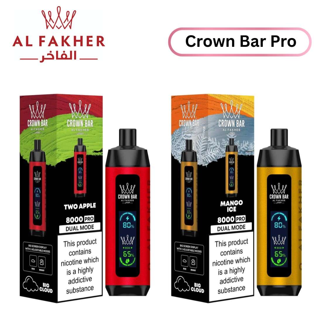 Al Fakher Crown Bar Pro 8000 Puffs in UAE Al Fakher Crown Bar Pro 8000 Puffs in UAE