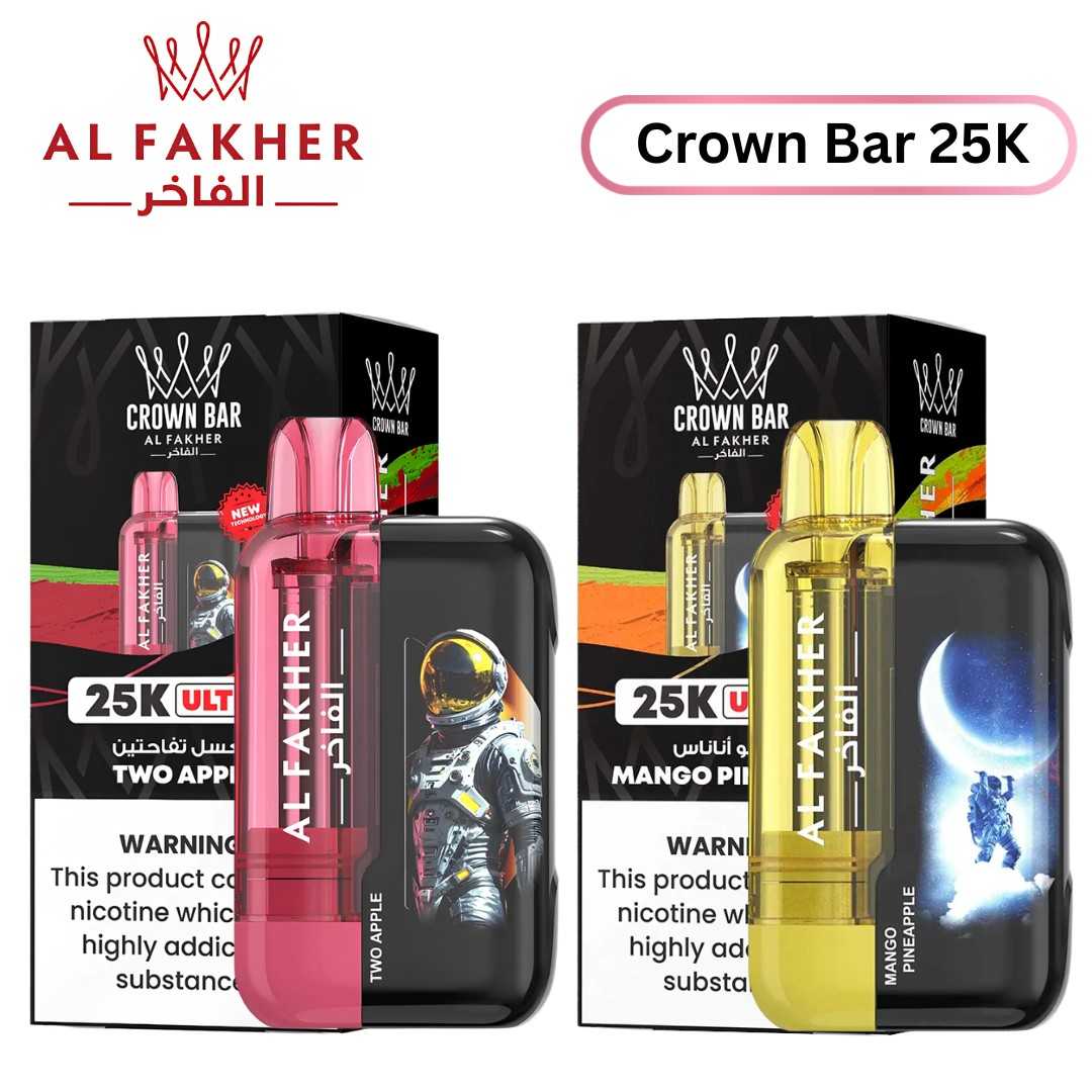 Al Fakher Crown Bar Ultra 25k Disposable in UAE Al Fakher Crown Bar Ultra 25k Disposable in UAE