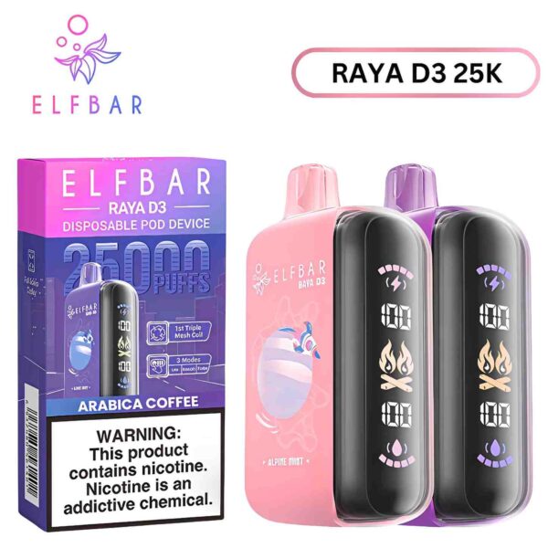 Elf Bar Raya D3 25k Disposable Vape 50Mg in UAE